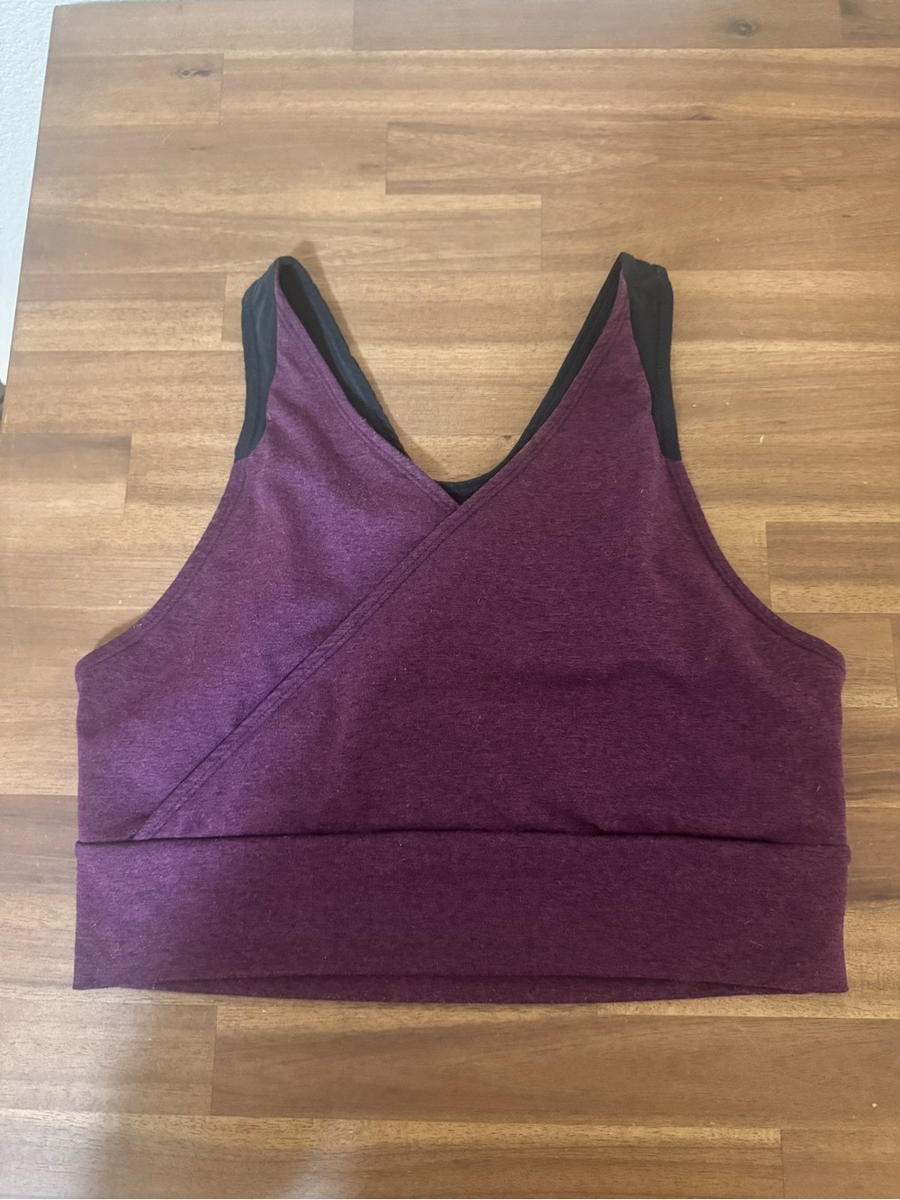 Wireless Deep Plum Breastfeeding Bra  Stretchy